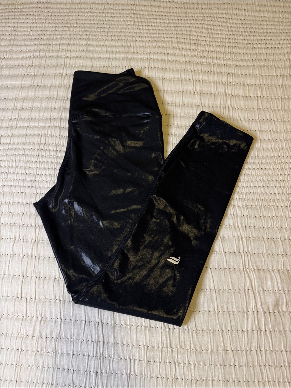 Fabletics Black Shiny High-Waist Leggings